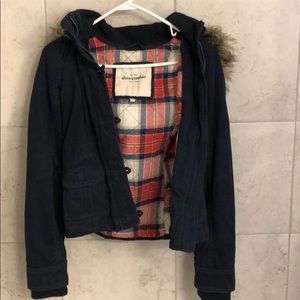 Abercrombie kids navy coat